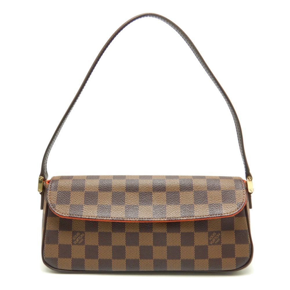 Louis Vuitton Damier Recoleta Ebene Handbag Brown